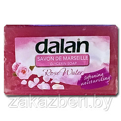 Мыло туалетное твердое "Dalan Savon de marseille Глицерин" 150г, "Роза" (Турция)