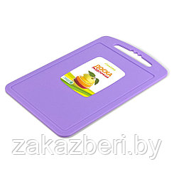 Доска разделочная пластмассовая 20х32см, большая, фиолетовый (Россия)