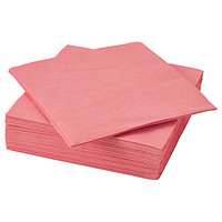 ФАНТАСТИСК Салфетка бумажная, светлый красно-розовый40x40 см  50шт