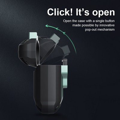 Чехол для наушников Apple AirPods Pro Nillkin Bounce Case Черный - фото 5 - id-p171742943