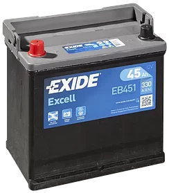Автомобильный аккумулятор Exide Excell EB451 (45 А/ч)