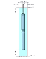 Глубинный насос для воды UNIPUMP ECO MIDI-4 (кабель-2м), фото 2