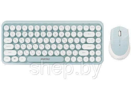 Комплект клавиатура+мышь мультимедийный SmartBuy SBC-626376AG-M мятно-белый - фото 1 - id-p171770667