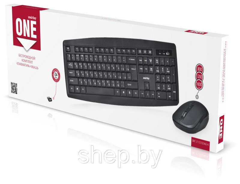 Комплект клавиатура+мышь Smartbuy ONE 212332AG Черный - фото 3 - id-p171770989