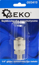 G03415 Муфта быстросъемная ("мама"), внешняя резьба M1/4, GEKO, фото 2