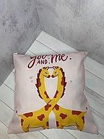 Подушка с эксклюзивным дизайном для сублимации для сублимации "Жирафы"