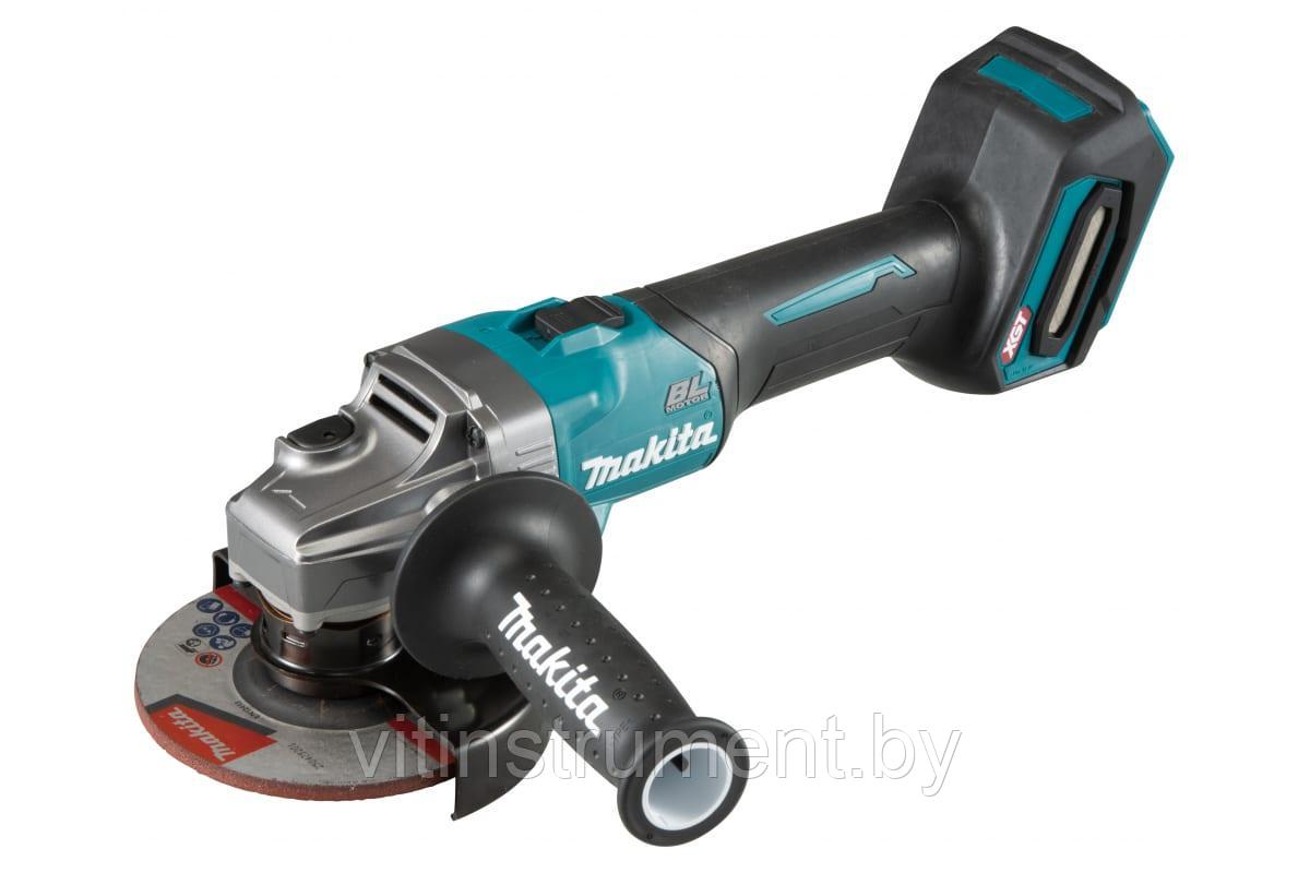 Угловая шлифмашина аккумуляторная GA005GZ (GA 005 GZ) MAKITA 40V XGT + аккумулятор 2,5Ач и зарядное устройство - фото 2 - id-p171803637