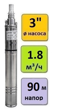 Скважинный погружной насос Gardena Vint-0.55 (кабель-20 м), фото 2