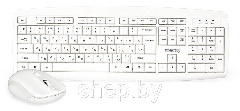 Комплект клавиатура+мышь Smartbuy ONE 212332AG Белый - фото 2 - id-p171814730