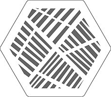 Магнитная шестигранная вентиляционная решетка D125 mm