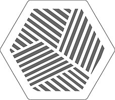 Магнитная шестигранная вентиляционная решетка D125 mm