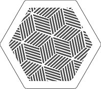 Магнитная шестигранная вентиляционная решетка  D150 mm