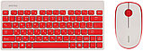 Комплект беспроводной клавиатура + мышь SmartBuy SBC-220349AG-RW короткая цвет:красно-белый, фото 2