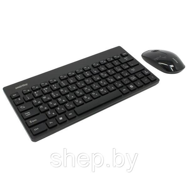 Комплект беспроводной клавиатура + мышь SmartBuy SBC-220349AG-K короткая цвет:черный - фото 1 - id-p171845087