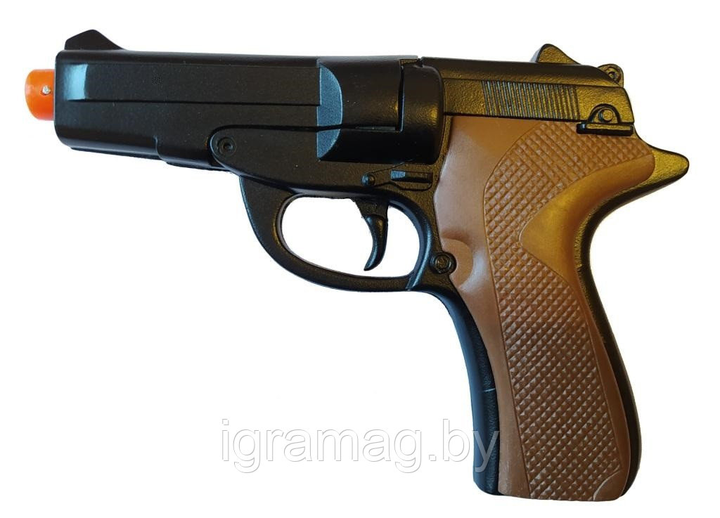 Пистолет металлический полиция на пистона 16,5 см - фото 5 - id-p135844688