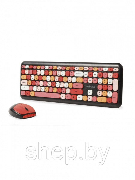 Беспроводной комплект (клавиатура+мышь) SmartBuy (SBC-666395AG-V) цвет : черный - фото 1 - id-p171850715