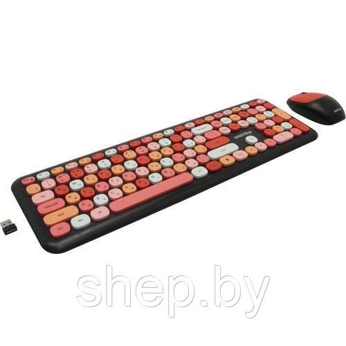 Беспроводной комплект (клавиатура+мышь) SmartBuy (SBC-666395AG-V) цвет : черный - фото 2 - id-p171850715
