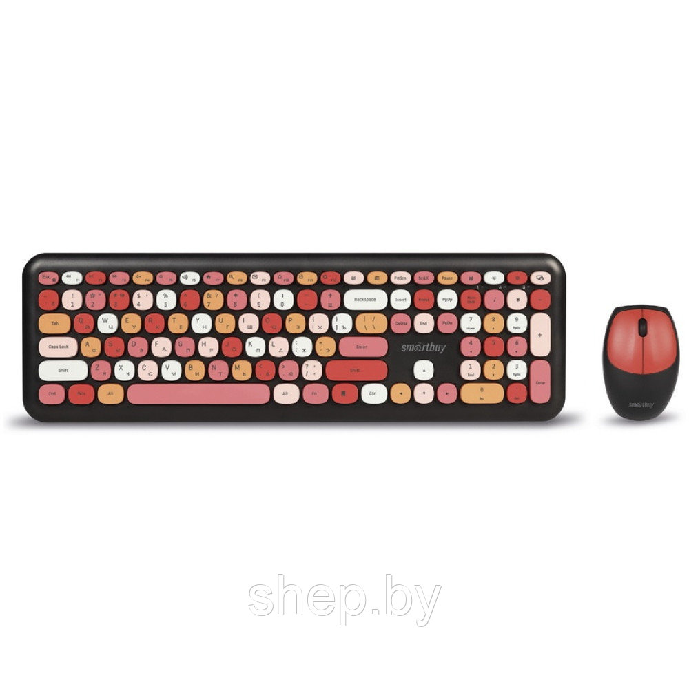 Беспроводной комплект (клавиатура+мышь) SmartBuy (SBC-666395AG-V) цвет : черный - фото 3 - id-p171850715