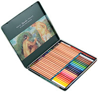 Набор цветных акварельных карандашей Marco «RENOIR FINE ART», 24 цвета, в металлическом пенале