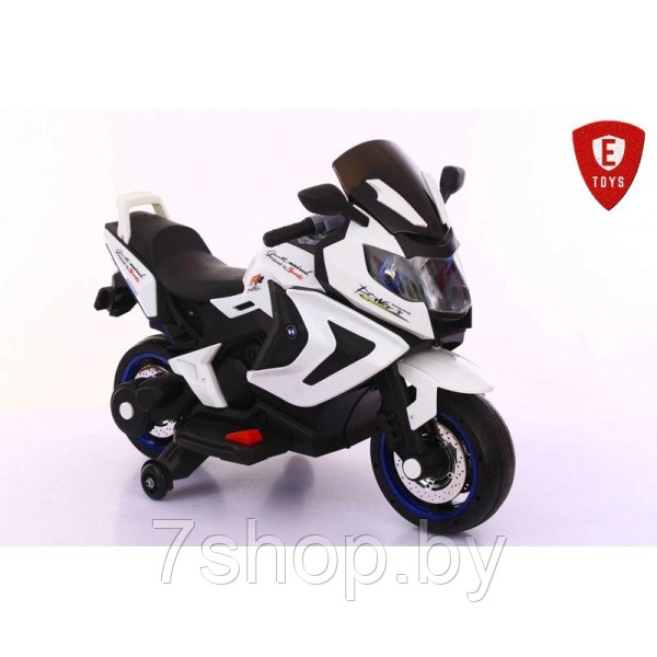 Детский электромобиль мотоцикл Electric Toys BMW 1500 LUX (белый) 12V - фото 1 - id-p171851193