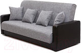 Диван Интер Мебель Лондон с 2 подушками (рогожка серый), фото 3
