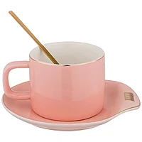 Чайный набор на 1 персону "break time" 3пр. 200мл розовый Lefard 90-1014