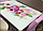 Стол кухонный раздвижной М35 Алиот с фотопечатью Акварель цветы/опоры белые, фото 4