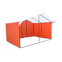 Палатка "Домик" 4,0х3,0 К (каркас из квадратной трубы 20х20 мм, тент - ПВХ 650 гр. м2)