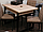 Стол обеденный М64 Арт графит/опоры графит, фото 2