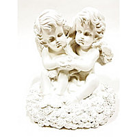 Статуэтка ангел Пара Роза белый лсм-143
