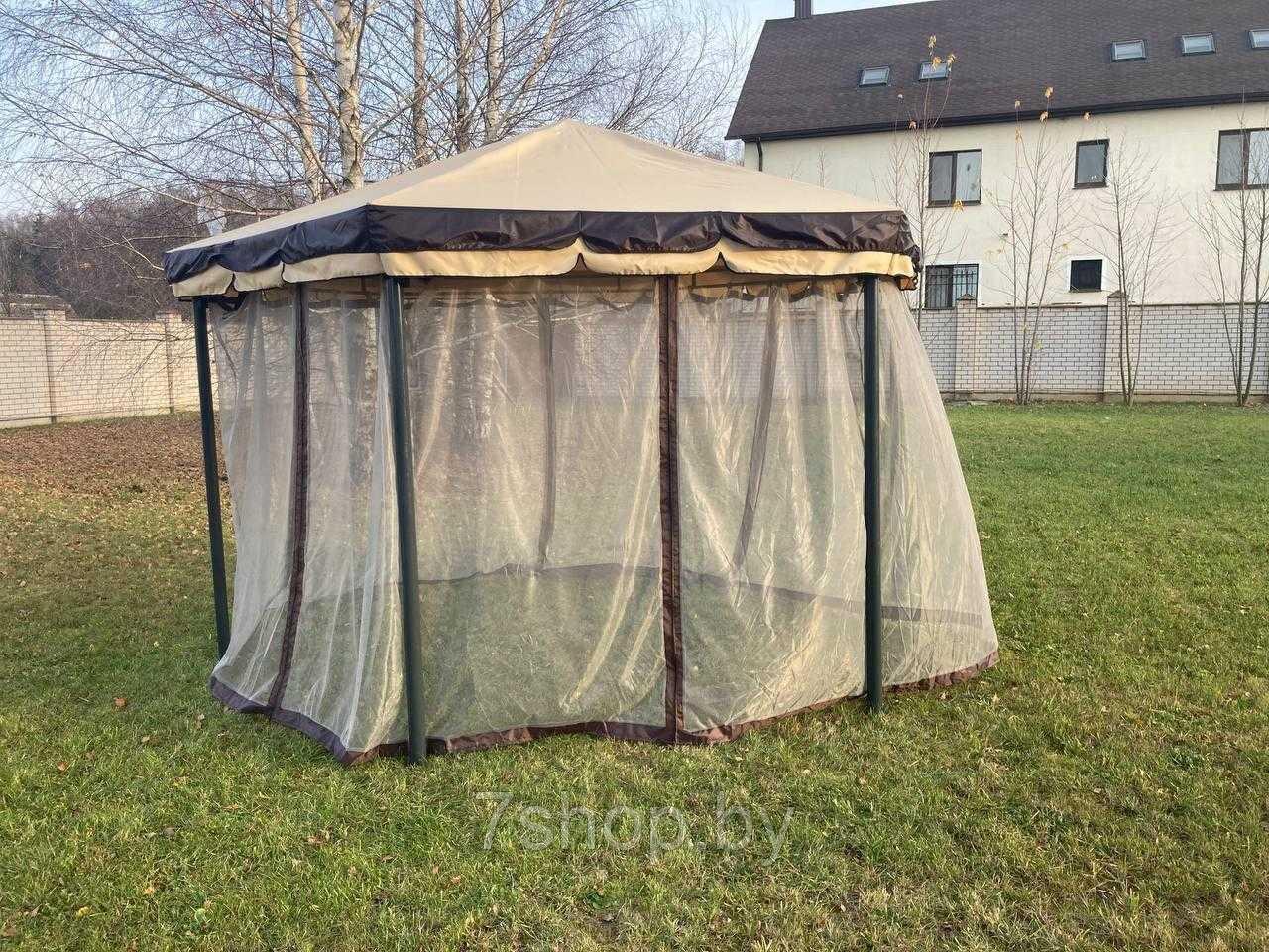 Садовый шатер Султан (бежевый) - фото 2 - id-p171891767