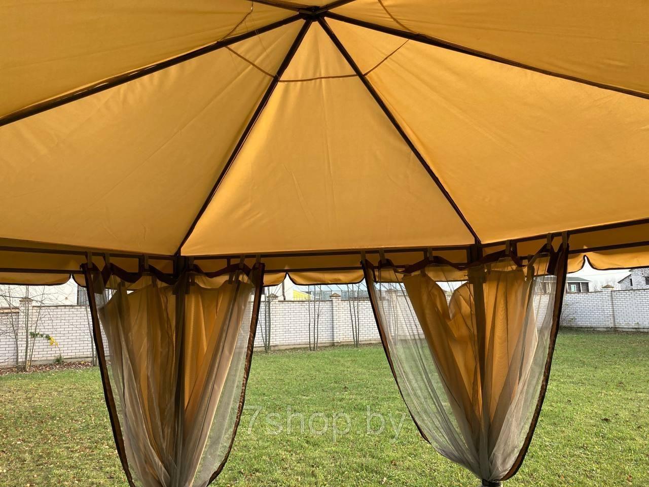 Садовый шатер Султан (бежевый) - фото 5 - id-p171891767