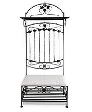 Пуфик кованый c вешалкой ПФ-2