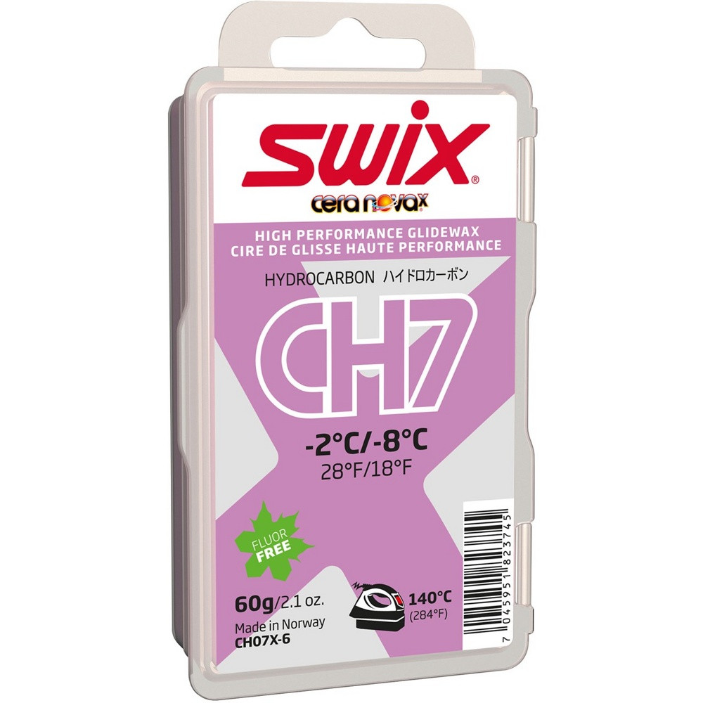 Мазь скольжения лыжная Парафин Swix CH7X Violet  -2C/-8C, 60 гр