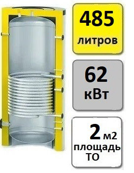 Бойлер косвенного нагрева S-Tank Solar SS (500 л), фото 2