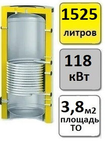 Бойлер косвенного нагрева S-Tank Solar SS (1500 л)