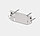 Заглушка торцевая Slott Intruder белая/чёрная видимый фиксатор (1ф), фото 2