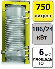 Бойлер косвенного нагрева S-Tank SS-HP 750