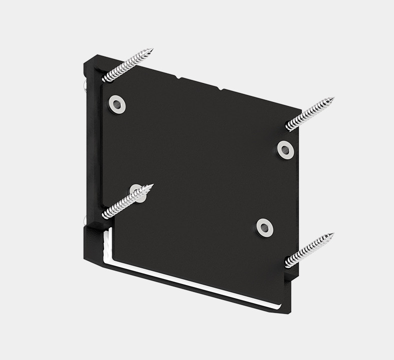 Торцевая заглушка профиля SLOTT Intruder со скрытым фиксатором черно-белый (трехфазный) - фото 2 - id-p171918734