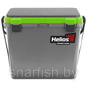 Ящик рыболовный зимний односекционный серый/салатовый Helios 19л