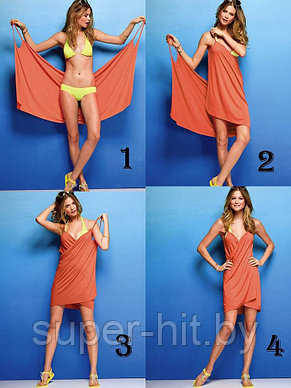 Пляжное платье-полотенце 2в1  bq29, фото 2