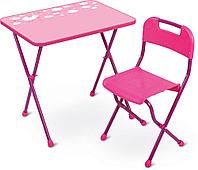 Комплект детской мебели "Алина" роз.цв. КА2/Р (стол, стул) Модель СВ, СВТ