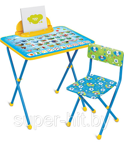 Комплект детской мебели Nika Kids "Азбука", гол.цв. КП2/9 (стол, стул) Модель СВ, СВН, фото 2
