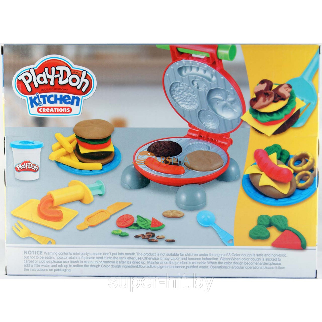 Игровой набор PLAY-DOH Бургер-гриль - фото 4 - id-p171921478