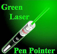 Лазерная указка Green Laser Pointer с 3 насадками