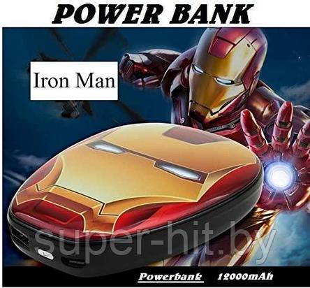 Портативное зарядное Power Bank Marvel Avengers12000 mAh Iron Man, фото 2