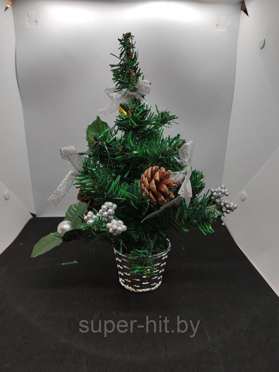 Елка новогодняя декоративная в горшке с подсветкой - фото 5 - id-p171921497