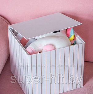Коробка интерьерная подарочная, 20 см на 20 см, с крышкой., фото 2