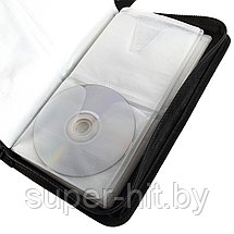 Сумка футляр для хранения дисков SiPL 80 слотов CD/DVD коричн., фото 2