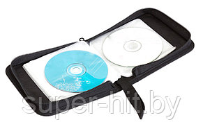 Сумка футляр для хранения дисков SiPL 40 слотов CD/DVD коричневый, фото 2